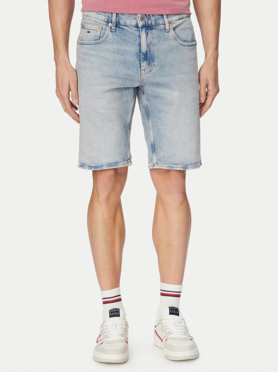Tommy Jeans pánske modré džínsové šortky