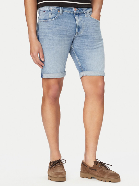 Tommy Jeans pánske modré džínsové šortky