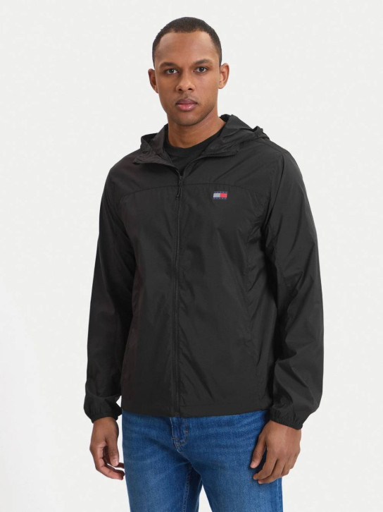 Tommy Jeans pánska čierna prechodová bunda