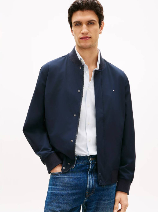 Tommy Hilfiger pánsky modrý bomber