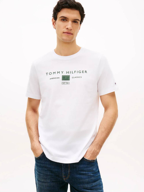 Tommy Hilfiger pánske biele tričko