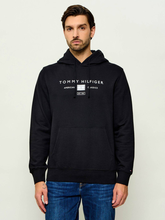 Tommy Hilfiger pánska čierna mikina