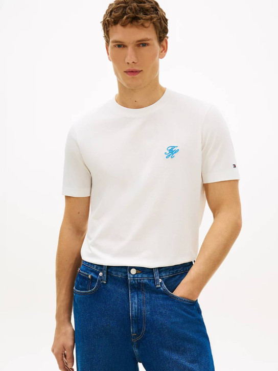 Tommy Hilfiger pánske biele tričko