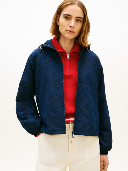 Tommy Hilfiger dámska tmavo modrá vetrovka