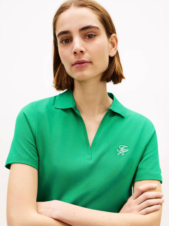 Tommy Hilfiger dámske zelené polo šaty