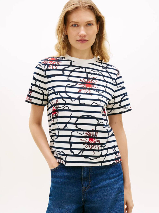 Tommy Hilfiger dámske kvetované tričko