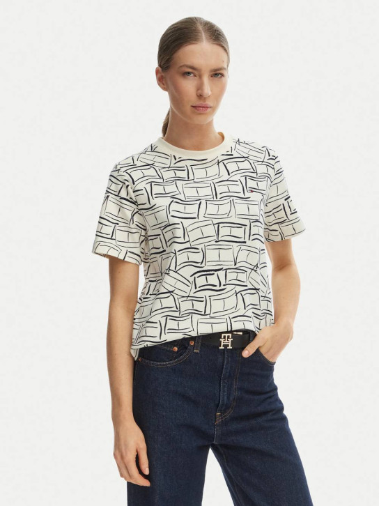 Tommy Hilfiger dámske vzorované tričko