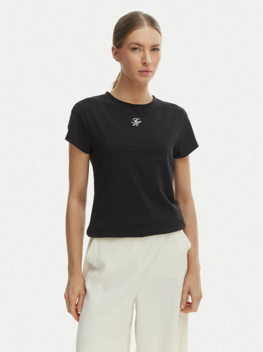 Tommy Hilfiger dámske čierne tričko