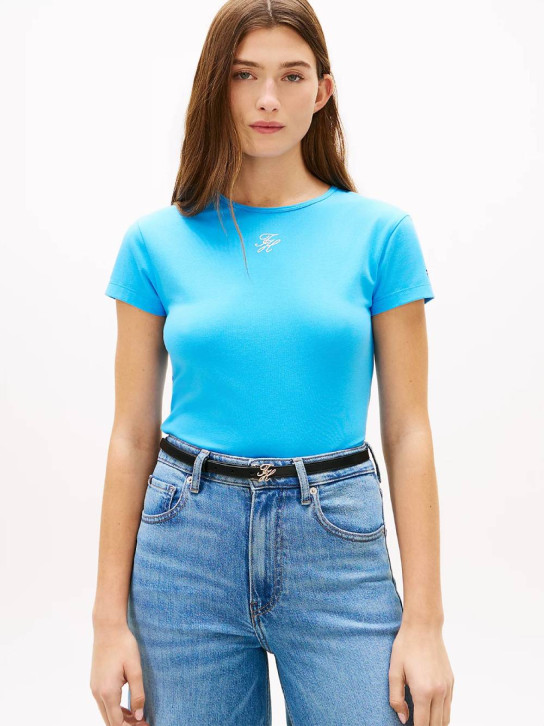 Tommy Hilfiger dámske modré tričko