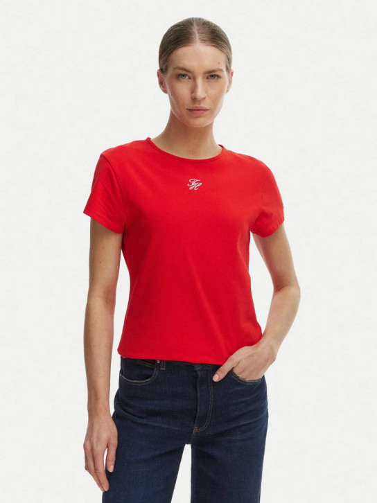 Tommy Hilfiger dámske červené tričko