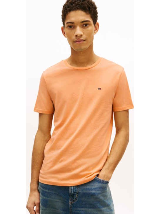 Tommy Jeans pánske oranžové tričko