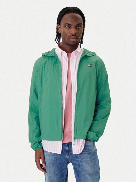 Tommy Jeans pánska zelená prechodová bunda