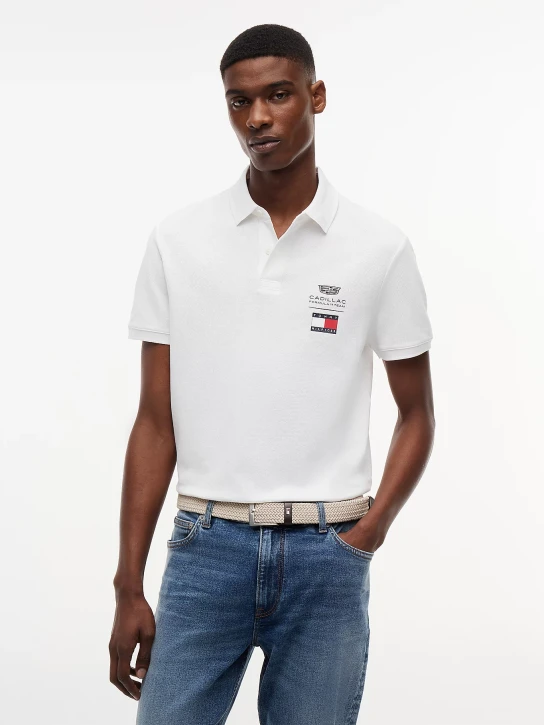 Tommy Hilfiger pánske biele polo tričko
