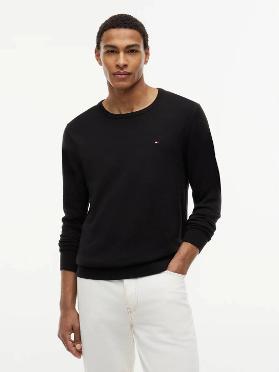 Tommy Hilfiger pánsky čierny sveter