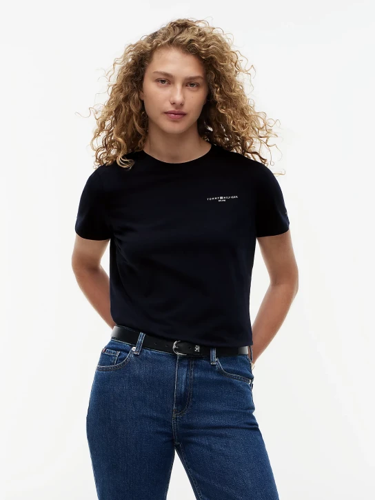 Tommy Hilfiger dámske tmavo modré tričko