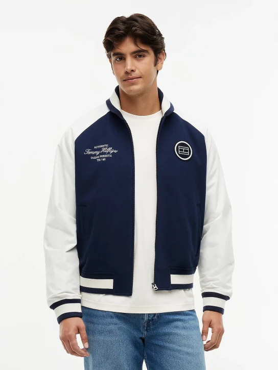 Tommy Hilfiger pánsky modrobiely bomber