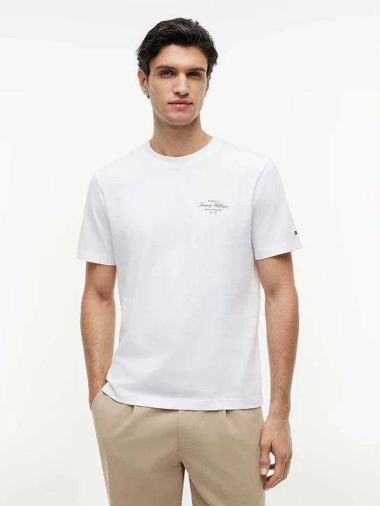 Tommy Hilfiger pánske biele tričko