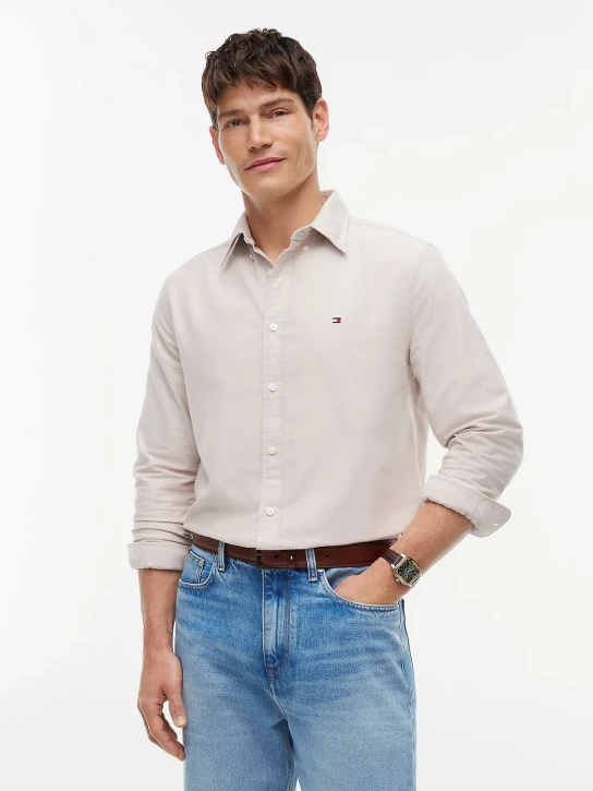Tommy Hilfiger pánska béžová košeľa
