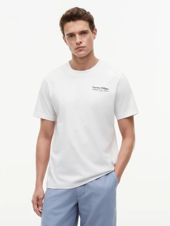 Tommy Hilfiger pánske biele tričko