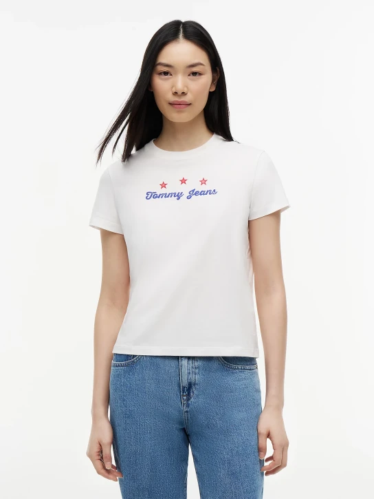 Tommy Jeans dámske biele tričko