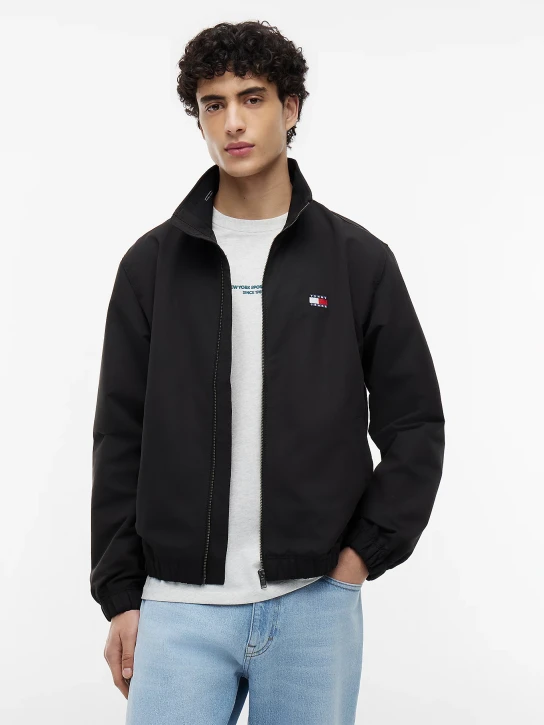 Tommy Jeans pánska čierna bunda