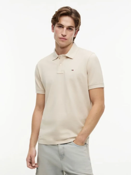 Tommy Jeans pánske béžové polo tričko