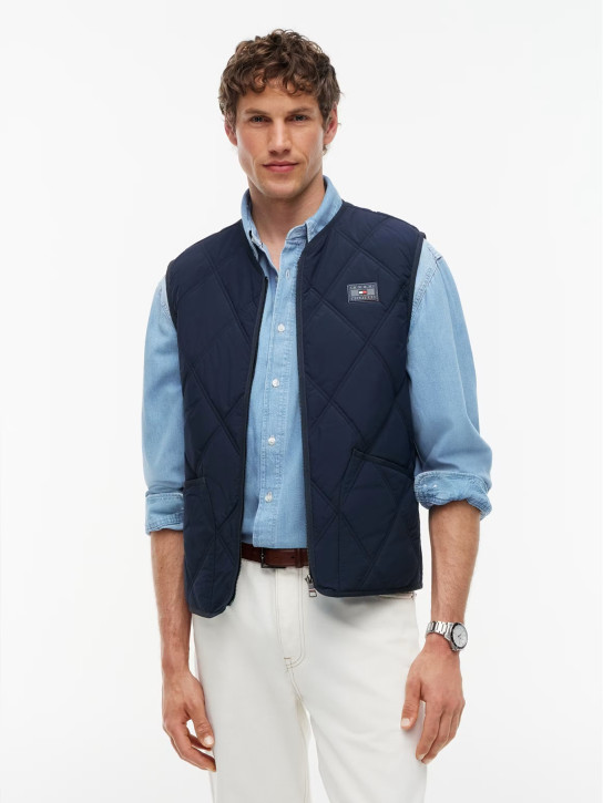 Tommy Hilfiger pánska tmavo modrá vesta