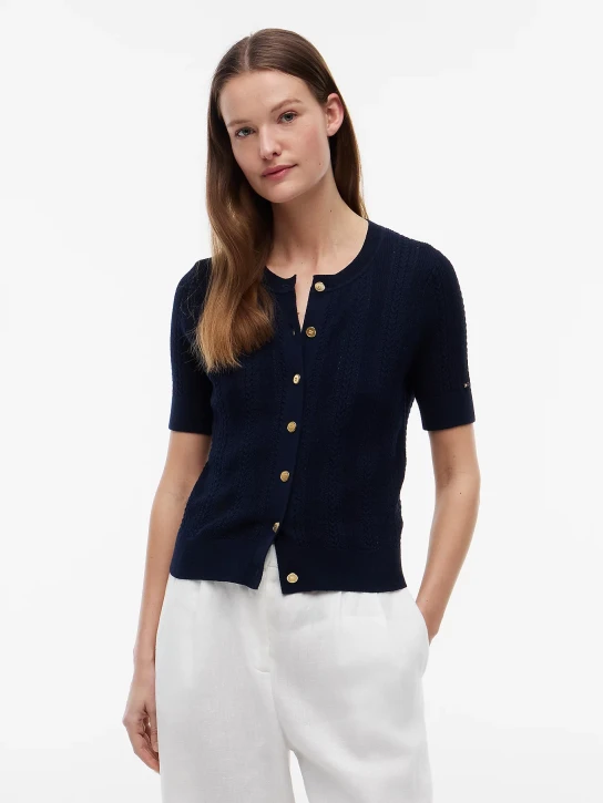 Tommy Hilfiger dámsky tmavomodrý svetrík