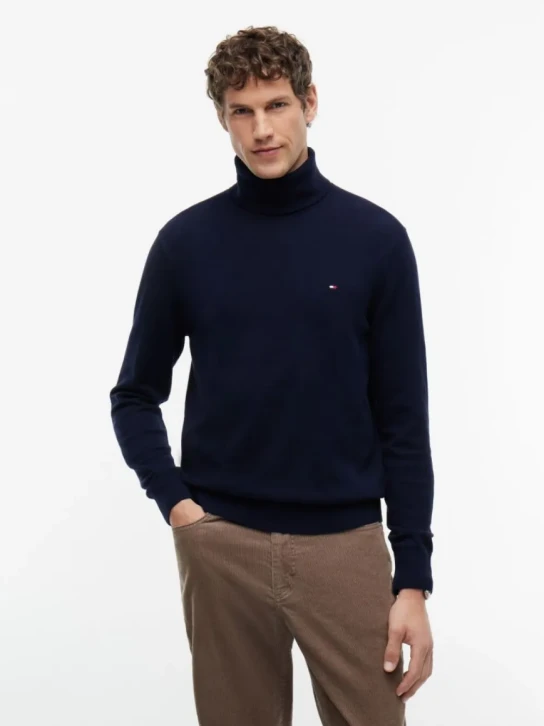 Tommy Hilfiger pánsky tmavomodrý rolák