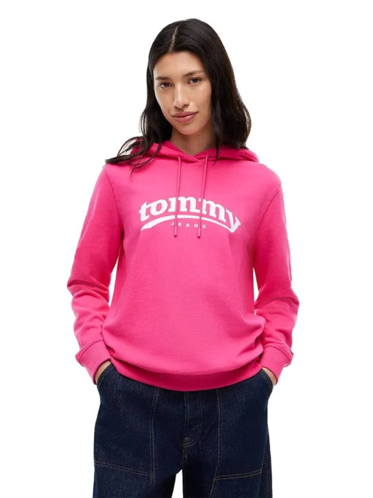 Tommy Jeans dámska ružová mikina