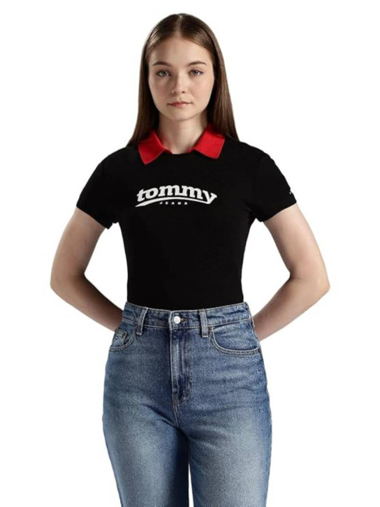 Tommy Jeans dámske čierne tričko