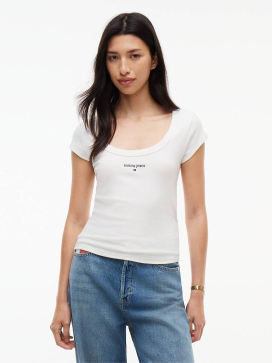 Tommy Jeans dámske biele tričko