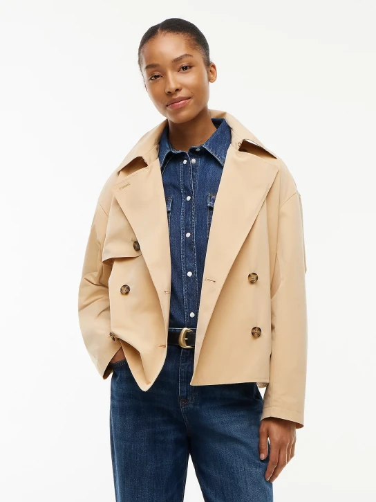 Tommy Jeans dámsky béžový trenčkot