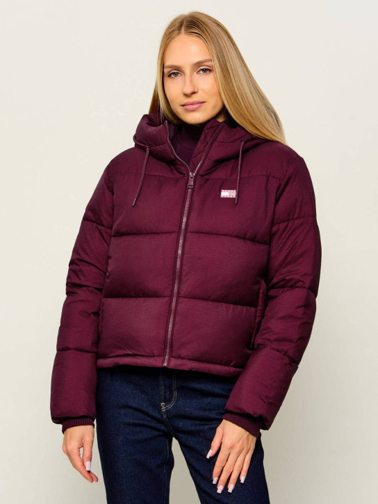 Tommy Jeans dámska vínová bunda