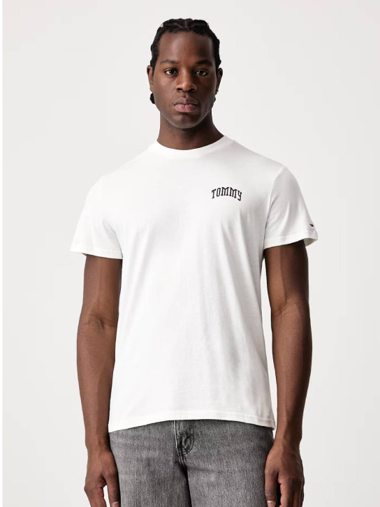 Tommy Jeans pánske biele tričko