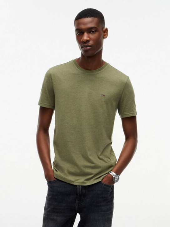Tommy Jeans pánske zelené tričko