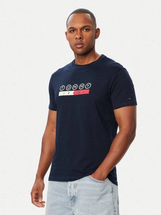 Tommy Jeans pánske modré tričko