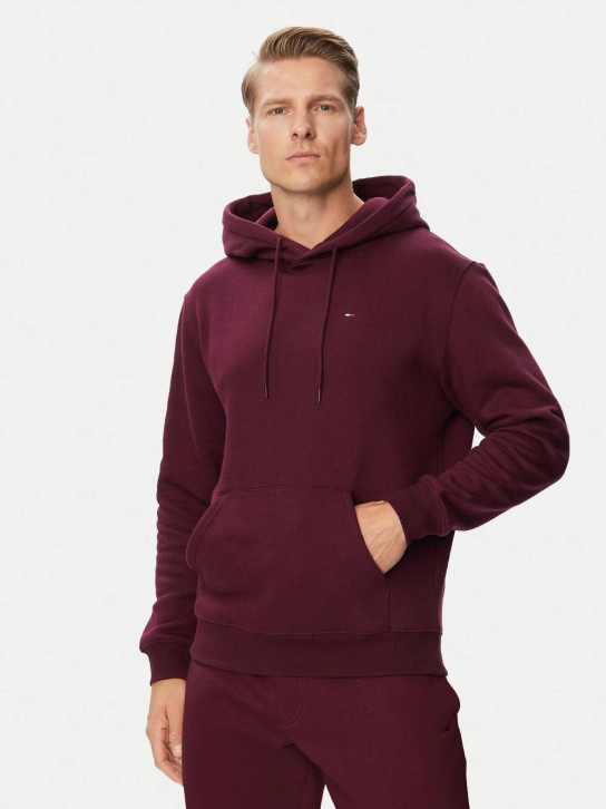 Tommy Jeans pánska vínová mikina
