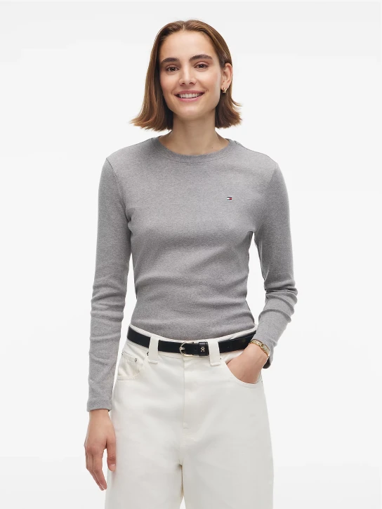 Tommy Hilfiger dámske šedé tričko
