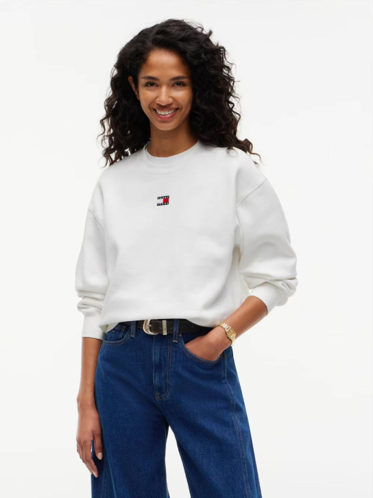 Tommy Jeans dámska biela mikina