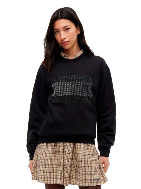 Tommy Jeans dámska čierna mikina