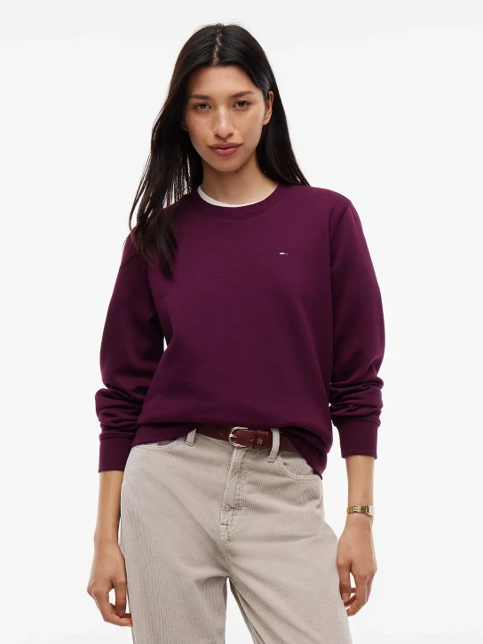 Tommy Jeans dámska vínová mikina