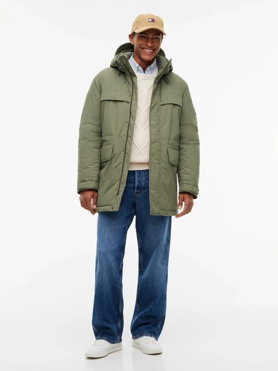 Tommy Jeans pánska zelená bunda