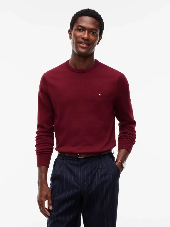 Tommy Hilfiger pánsky vínový sveter