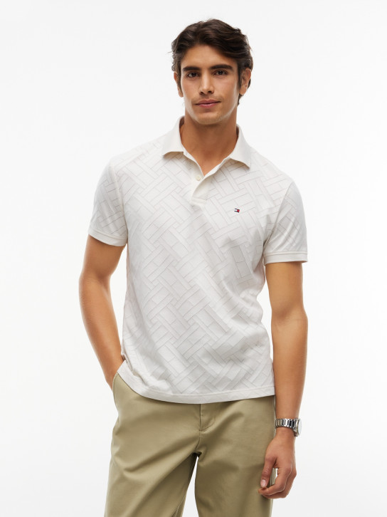 Tommy Hilfiger pánske krémové polo tričko