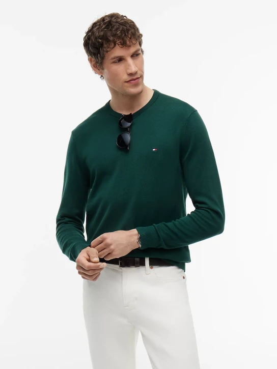 Tommy Hilfiger pánsky zelený sveter