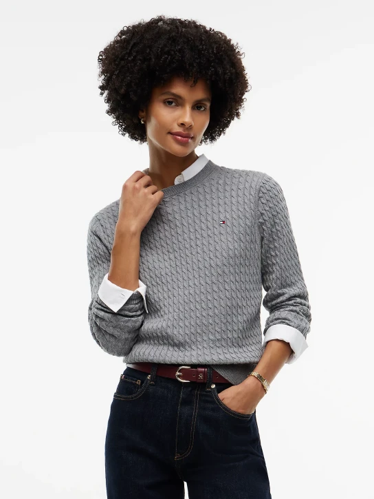 Tommy Hilfiger dámsky šedý sveter