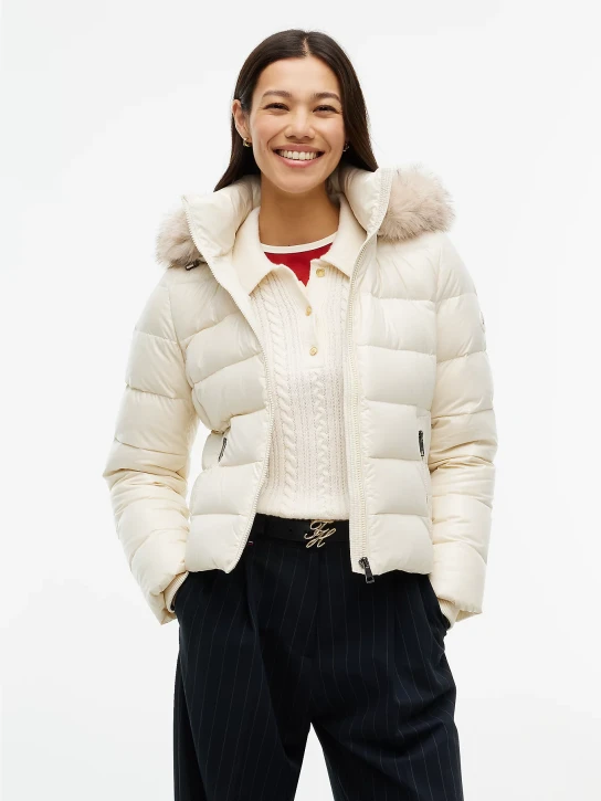 Tommy Hilfiger dámska béžová bunda
