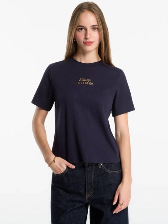 Tommy Hilfiger dámske modré tričko