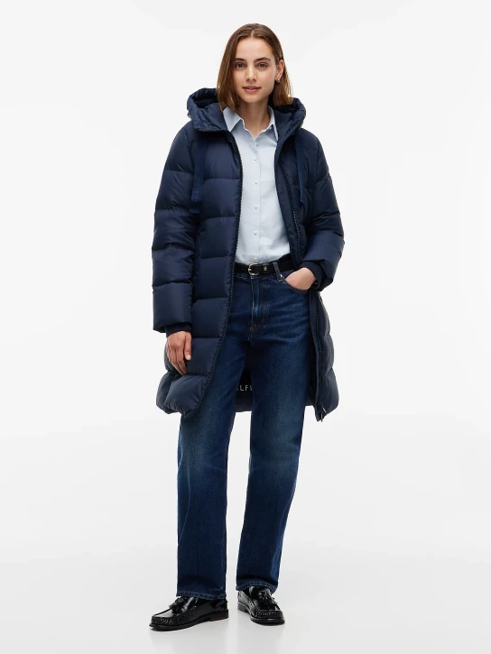 Tommy Hilfiger dámsky tmavomodrý kabát